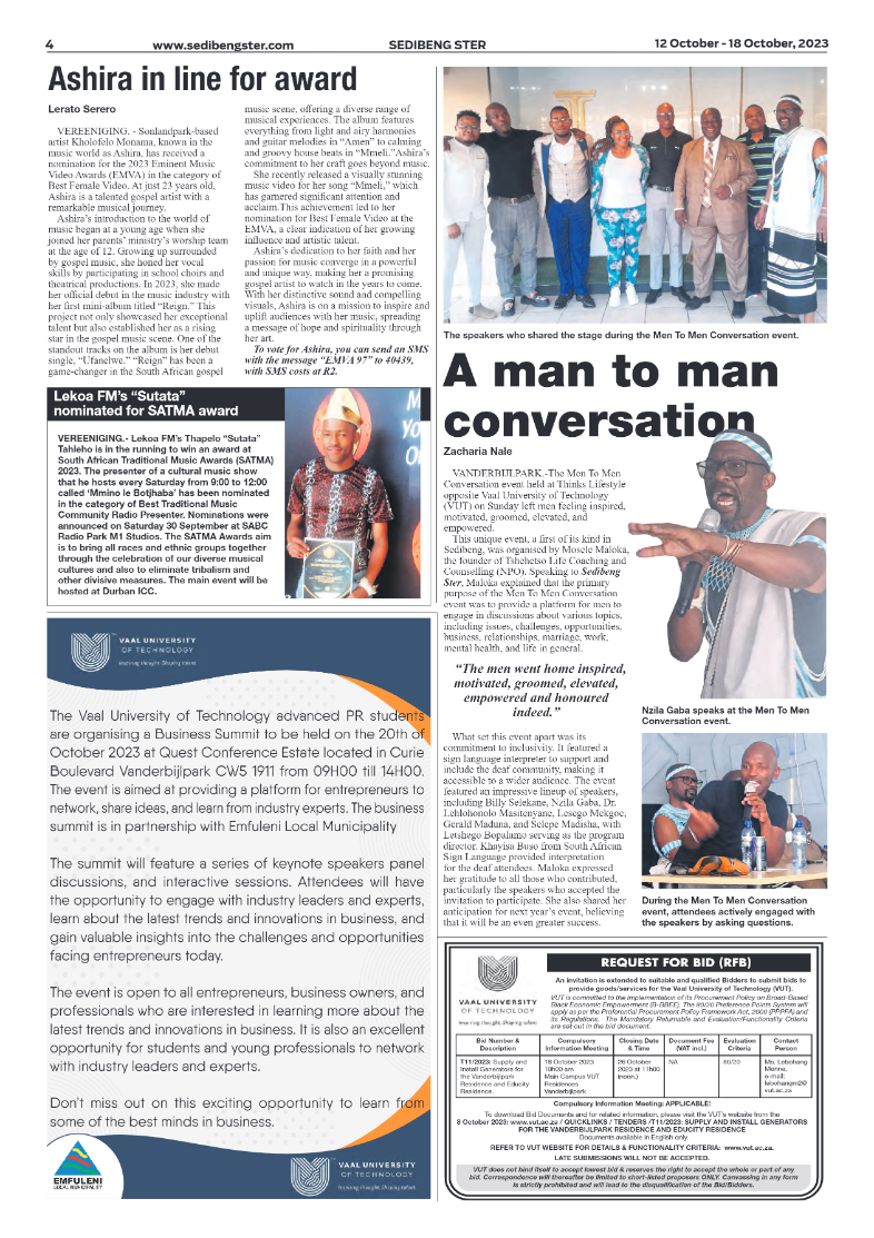 Sedibeng ster 12 October – 18 October, 2023 page 4