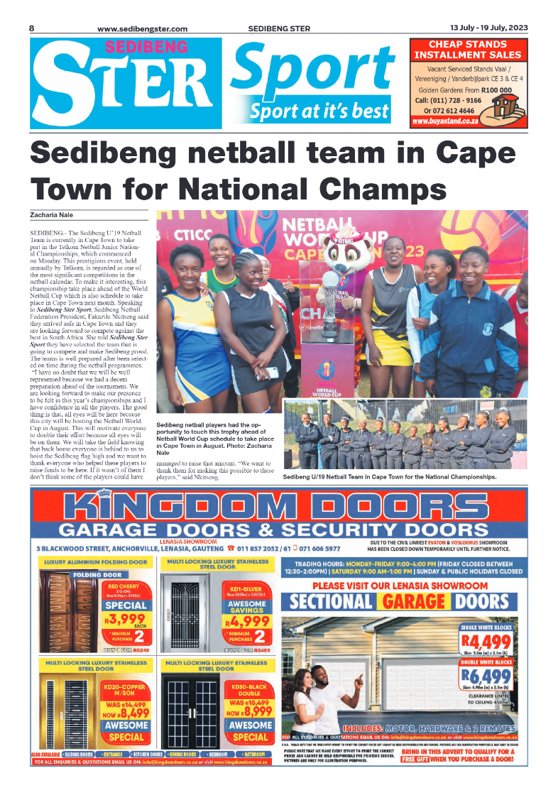 Sedibeng ster 13 July – 19 July, 2023 page 8