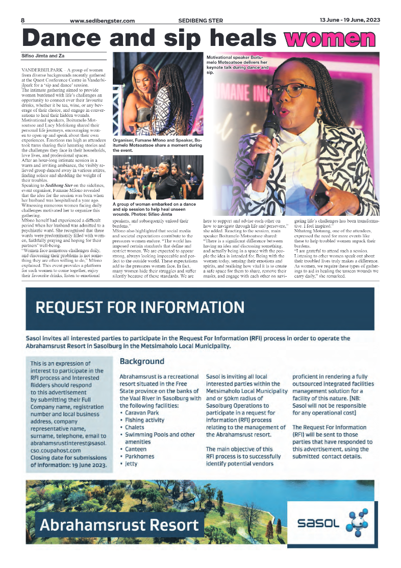 Sedibeng ster 13 June – 19 June, 2023 page 8