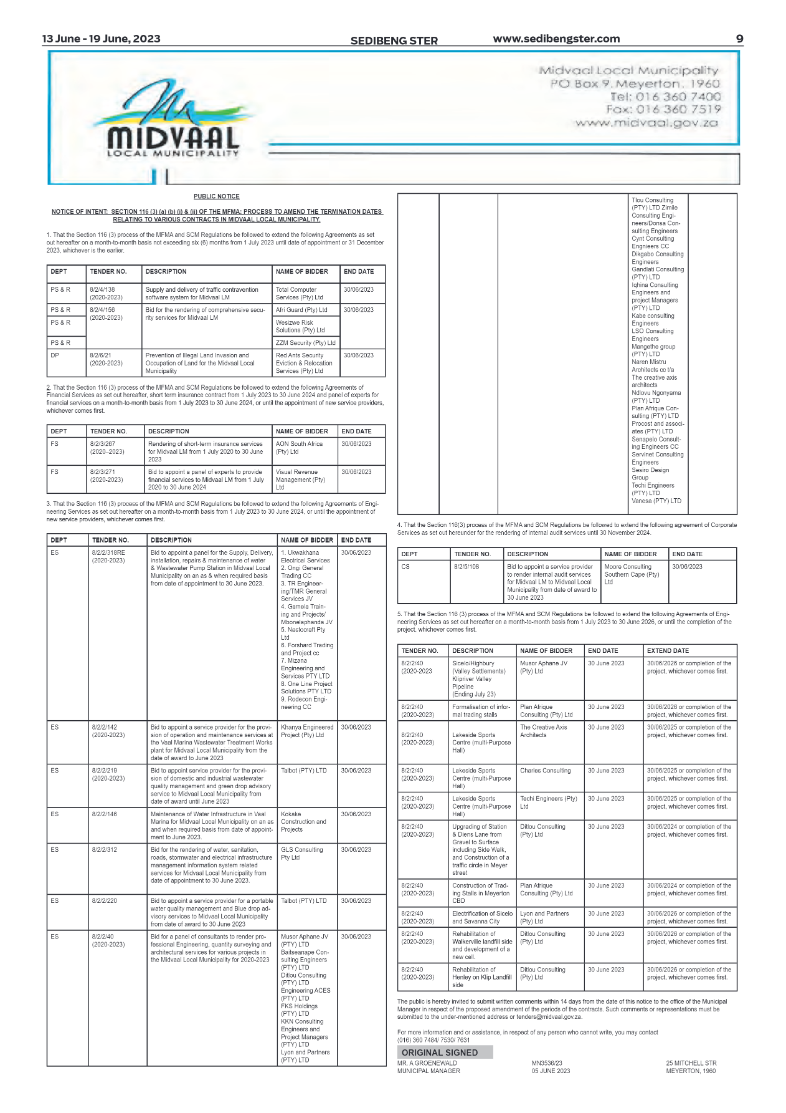 Sedibeng ster 13 June – 19 June, 2023 page 9