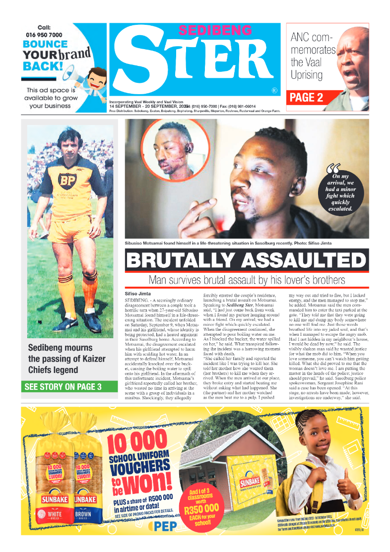 Sedibeng ster 14 September – 20 September, 2023 page 1