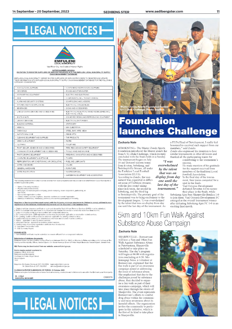 Sedibeng ster 14 September – 20 September, 2023 page 11