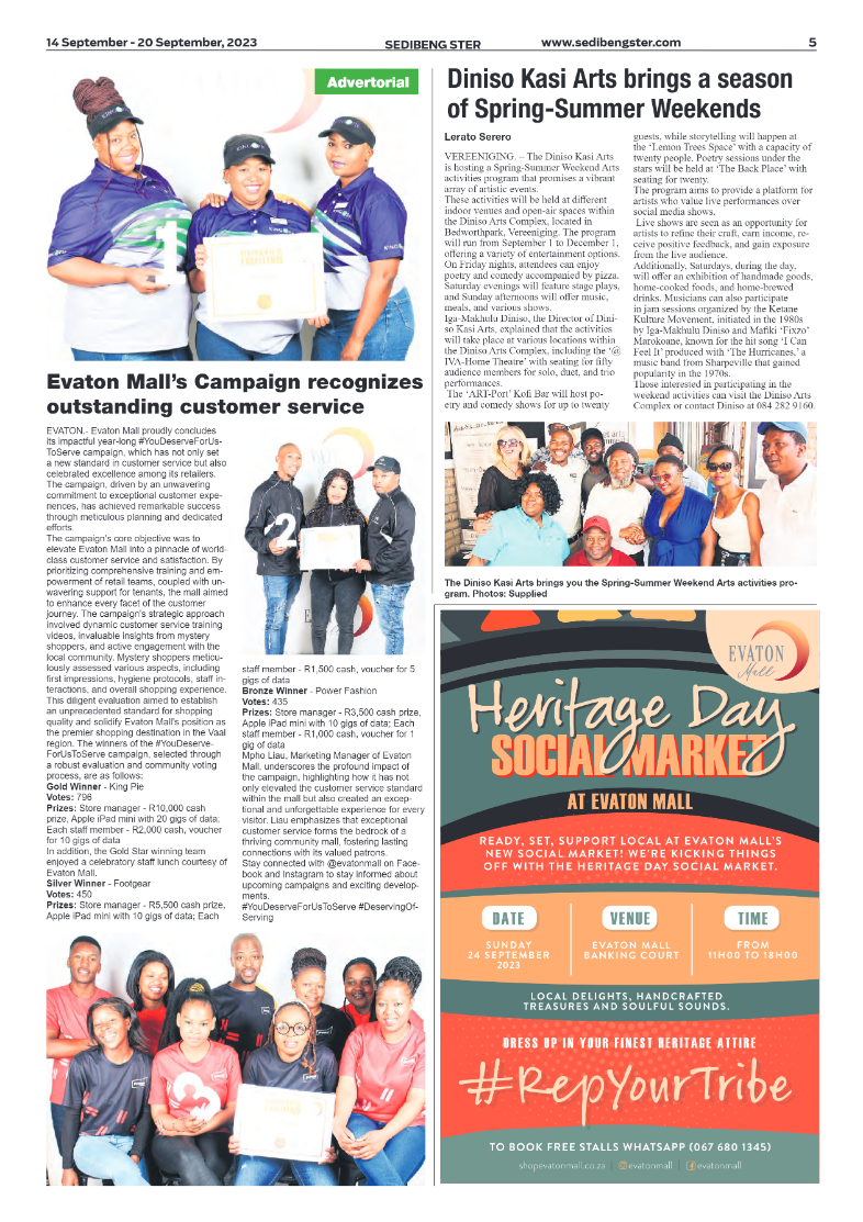 Sedibeng ster 14 September – 20 September, 2023 page 5