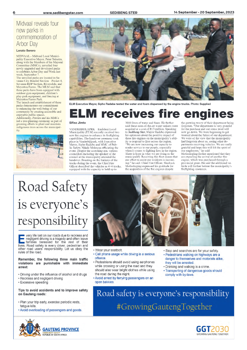 Sedibeng ster 14 September – 20 September, 2023 page 6
