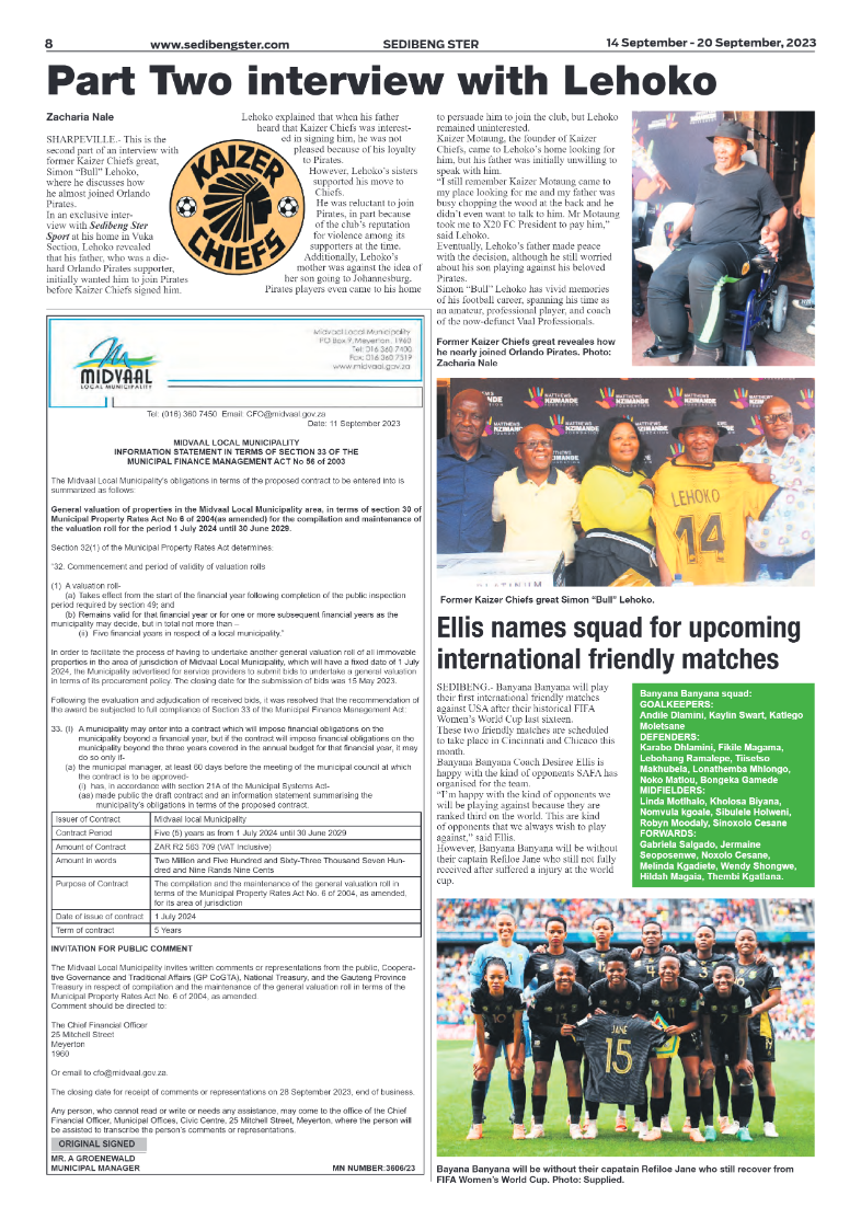 Sedibeng ster 14 September – 20 September, 2023 page 8
