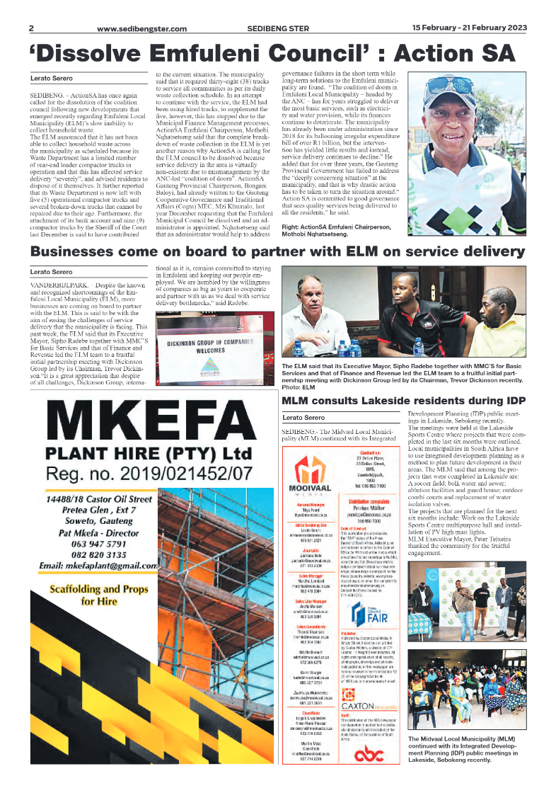 Sedibeng ster 15 February – 21 February 2023 page 2