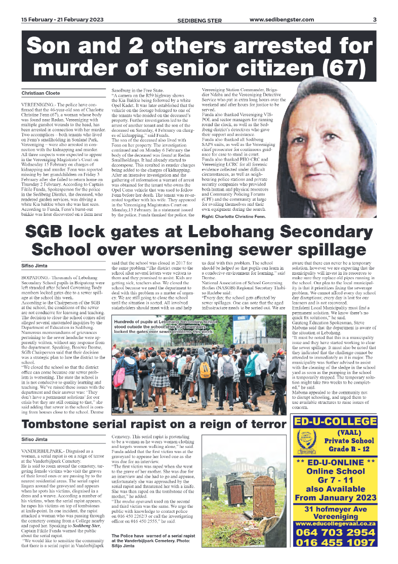 Sedibeng ster 15 February – 21 February 2023 page 3