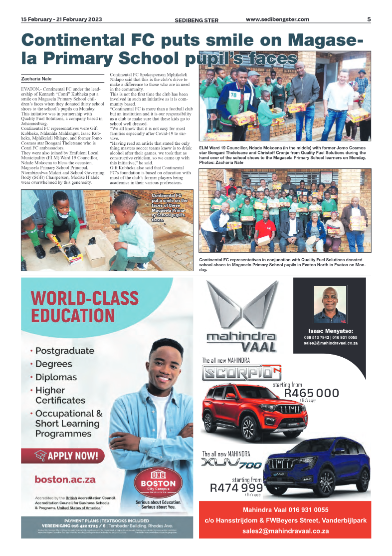 Sedibeng ster 15 February – 21 February 2023 page 5