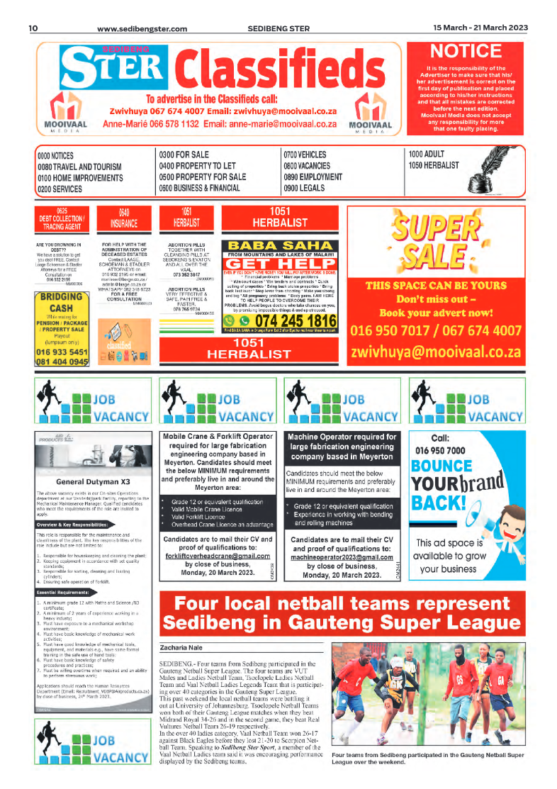 Sedibeng ster 15 March – 21 March 2023 page 11