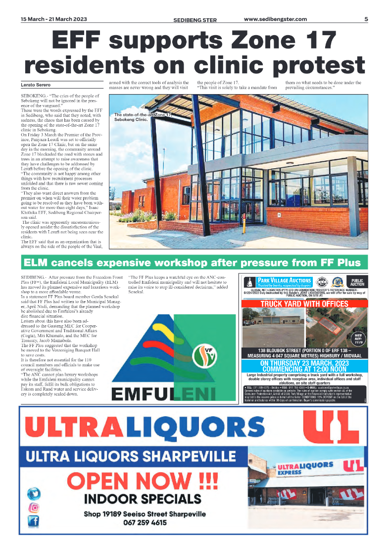 Sedibeng ster 15 March – 21 March 2023 page 5