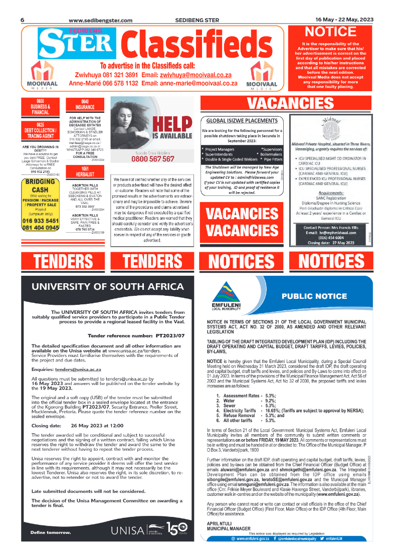 Sedibeng ster 16 May – 22 May, 2023 page 6