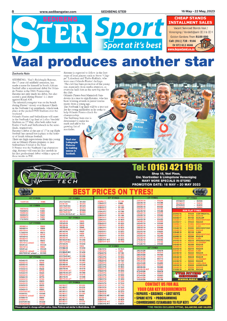 Sedibeng ster 16 May – 22 May, 2023 page 8