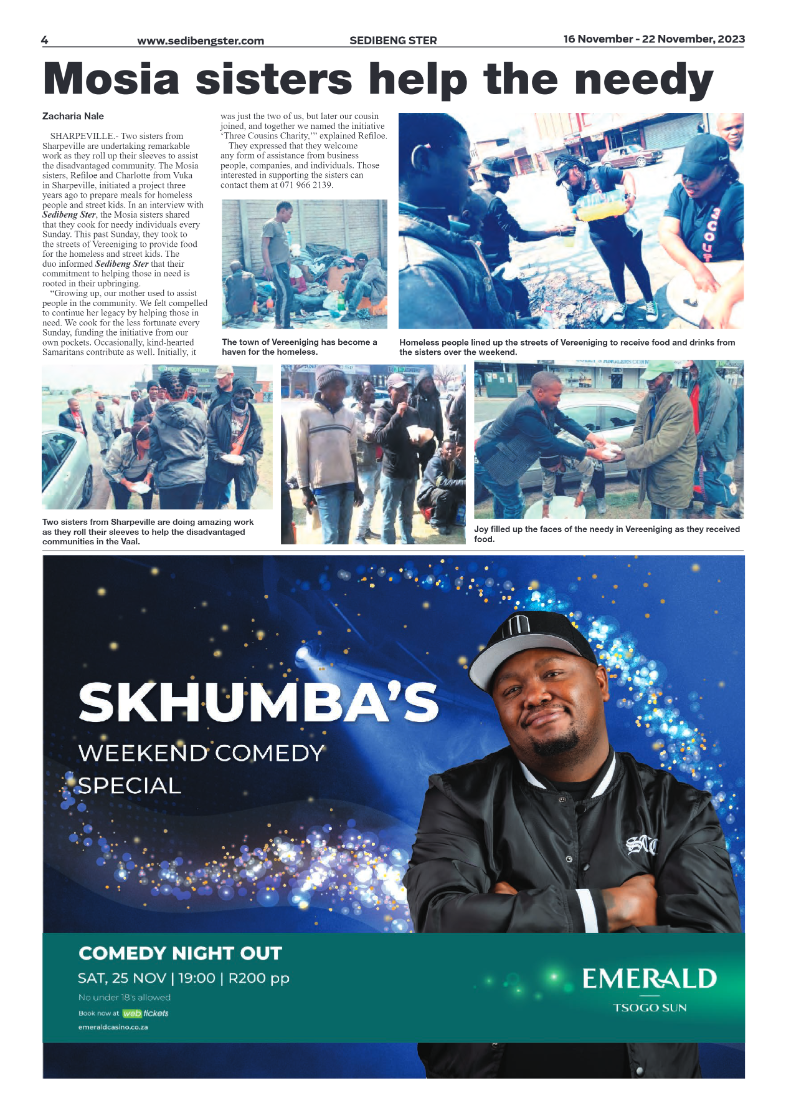 Sedibeng ster 16 November – 22 November, 2023 page 4