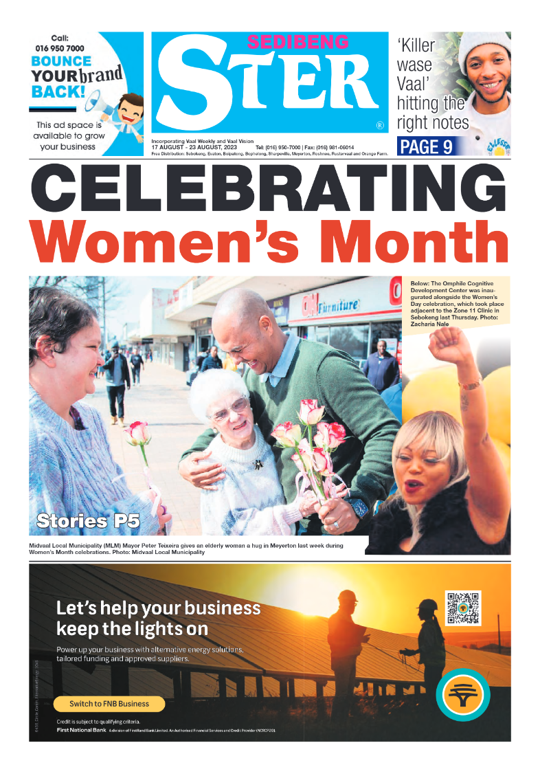 Sedibeng ster 17 August – 23 August, 2023 page 1