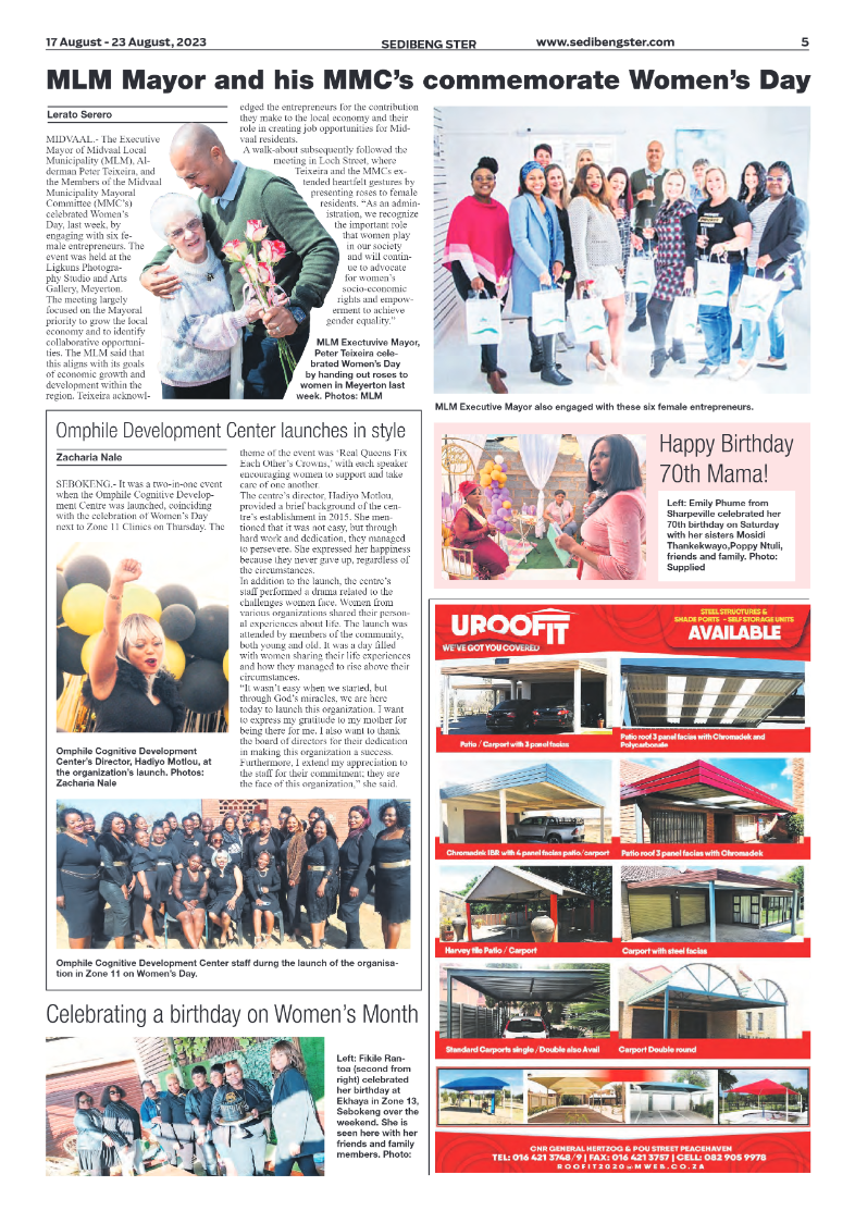 Sedibeng ster 17 August – 23 August, 2023 page 5