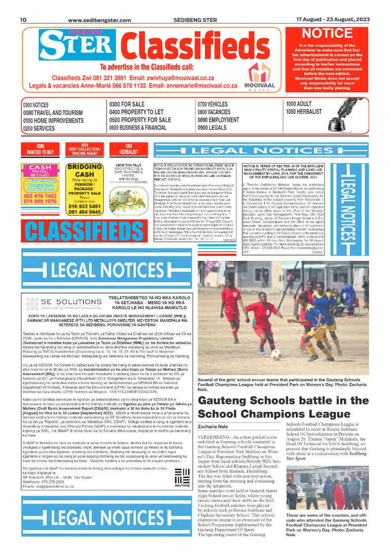 Sedibeng ster 17 August – 23 August, 2023 page 9