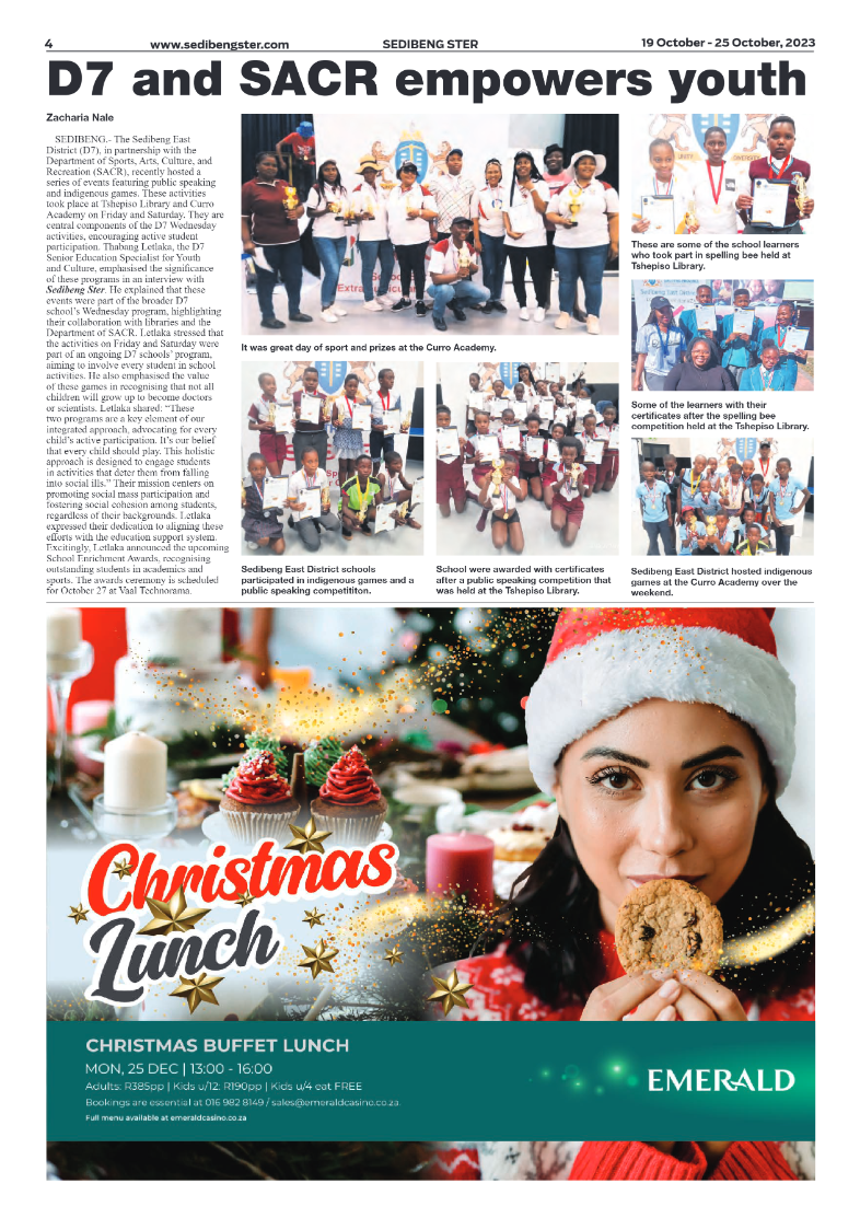 Sedibeng ster 19 October – 25 October, 2023 page 4