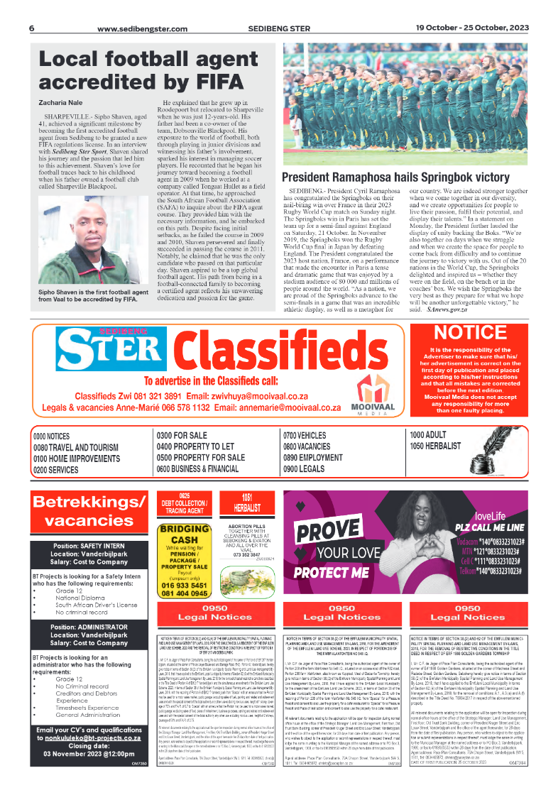 Sedibeng ster 19 October – 25 October, 2023 page 6