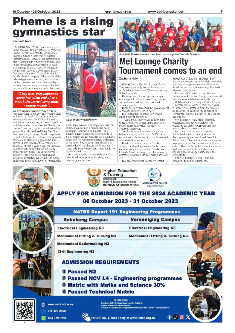 Sedibeng ster 19 October – 25 October, 2023 page 7