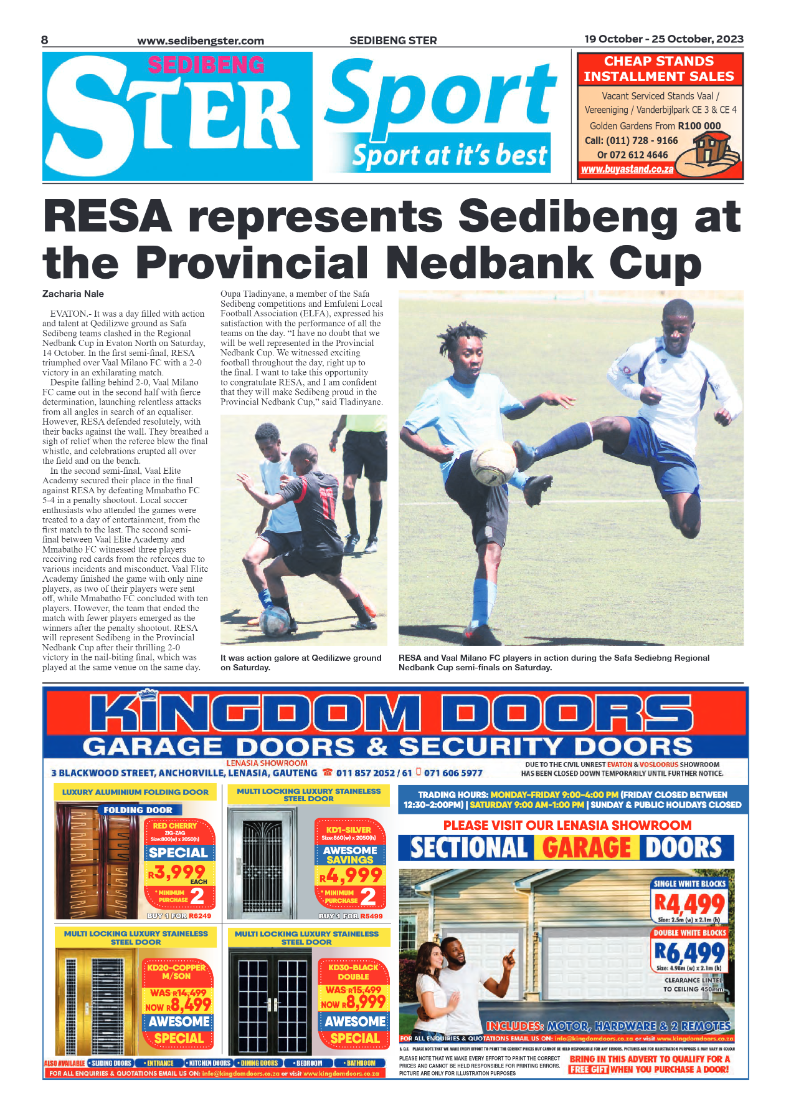 Sedibeng ster 19 October – 25 October, 2023 page 8