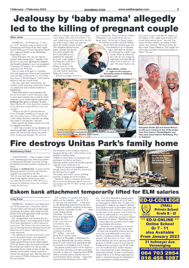 Sedibeng ster 1 February – 7 February 2023 page 3