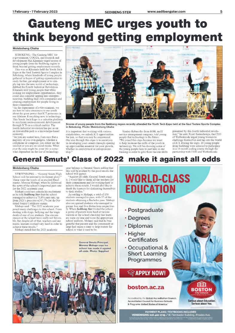 Sedibeng ster 1 February – 7 February 2023 page 5