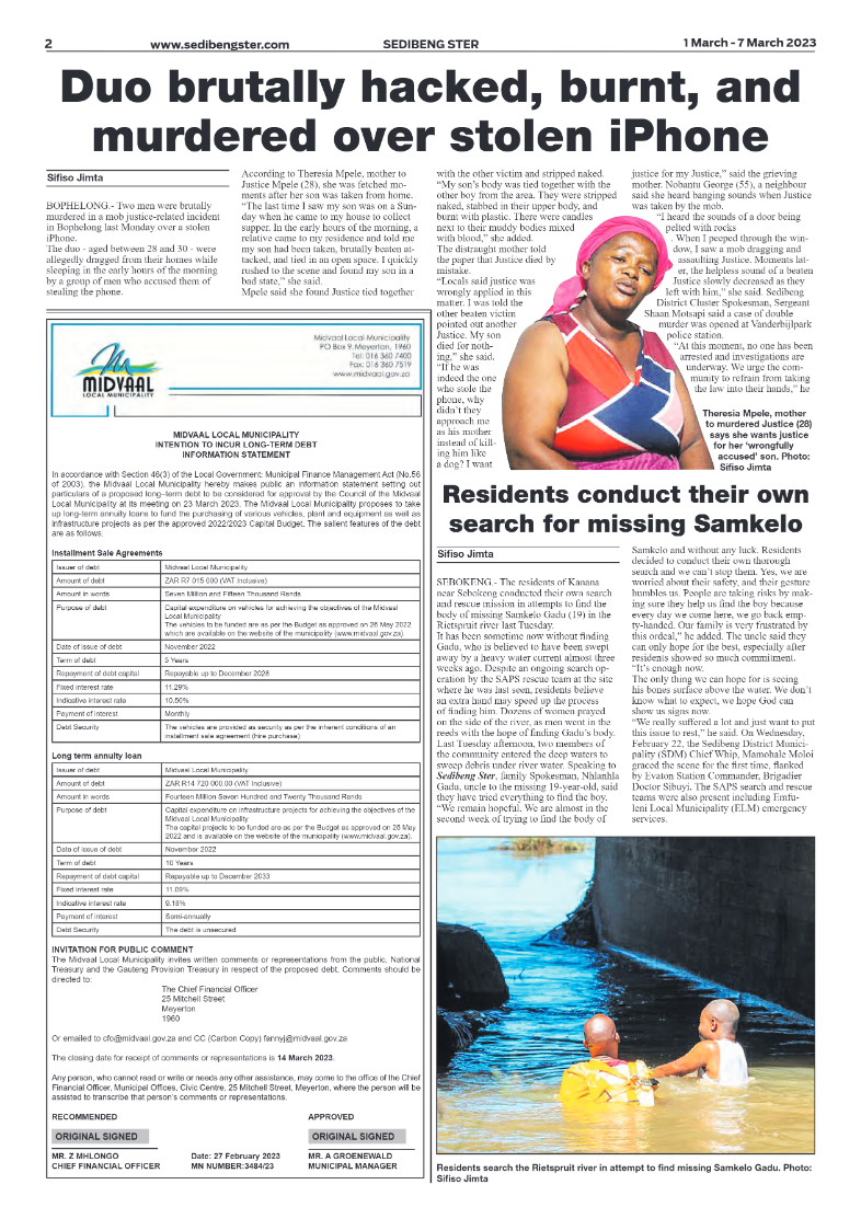 Sedibeng ster 1 March – 7 March 2023 page 2