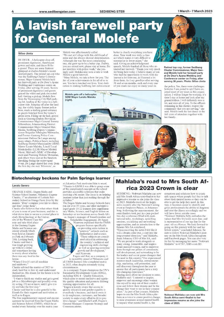 Sedibeng ster 1 March – 7 March 2023 page 4