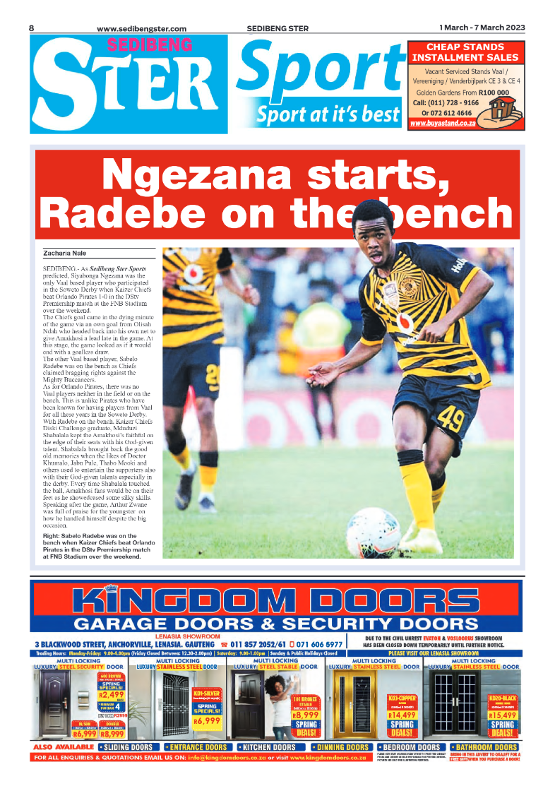 Sedibeng ster 1 March – 7 March 2023 page 8