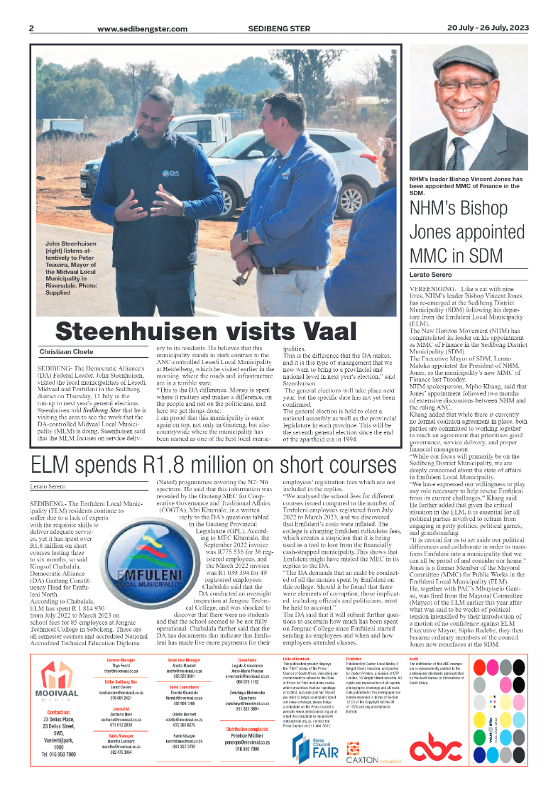 Sedibeng ster 20 July – 26 July, 2023 page 2