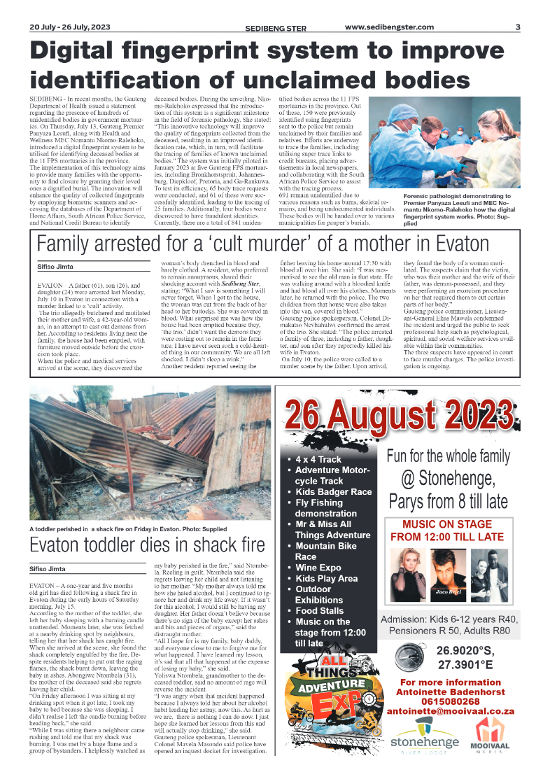 Sedibeng ster 20 July – 26 July, 2023 page 3