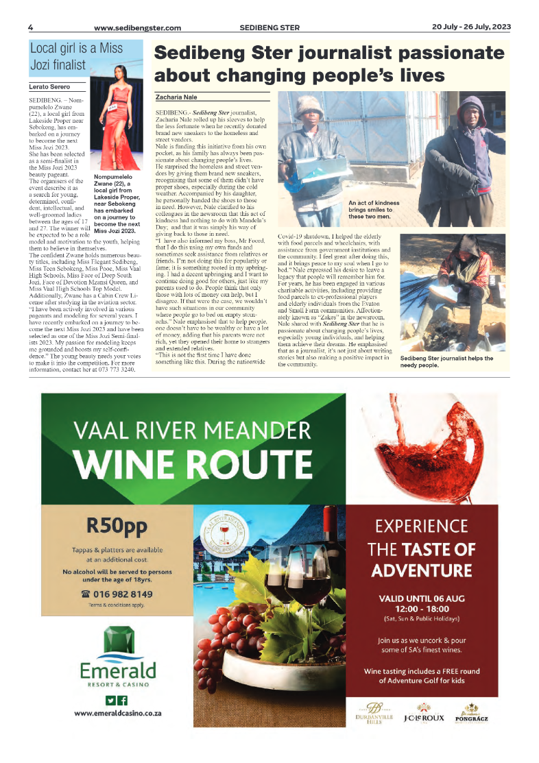 Sedibeng ster 20 July – 26 July, 2023 page 4