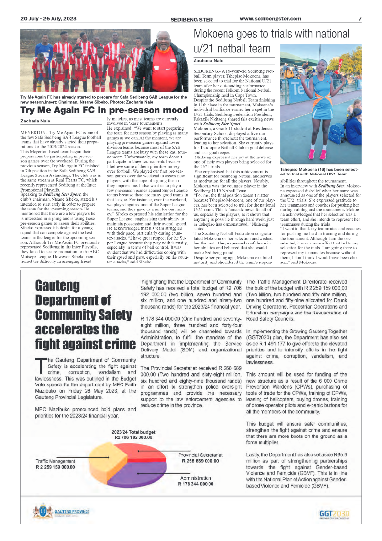 Sedibeng ster 20 July – 26 July, 2023 page 7