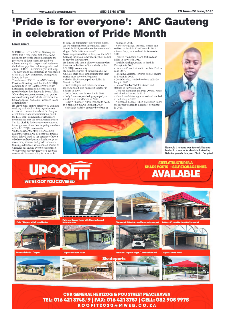 Sedibeng ster 20 June – 26 June, 2023 page 2