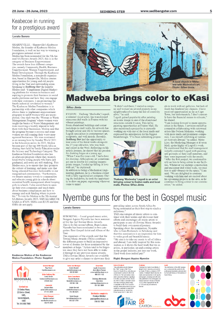 Sedibeng ster 20 June – 26 June, 2023 page 5