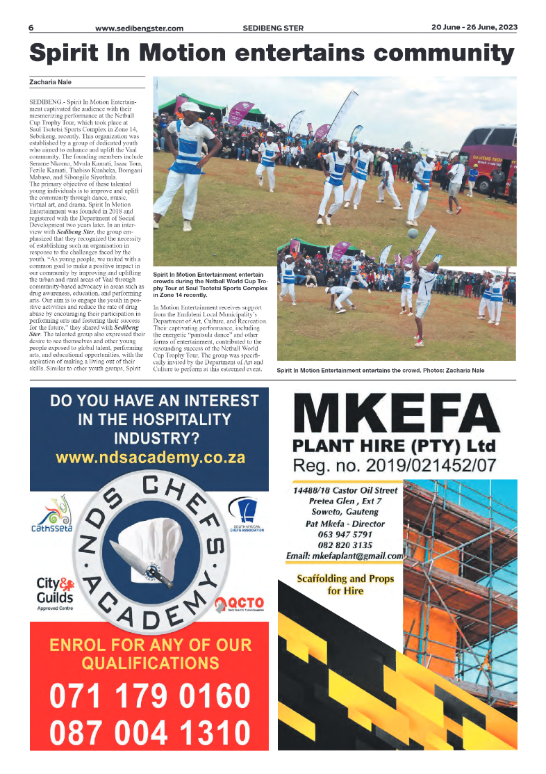 Sedibeng ster 20 June – 26 June, 2023 page 6