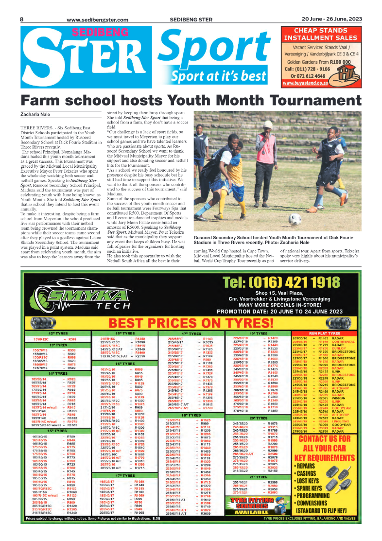 Sedibeng ster 20 June – 26 June, 2023 page 8