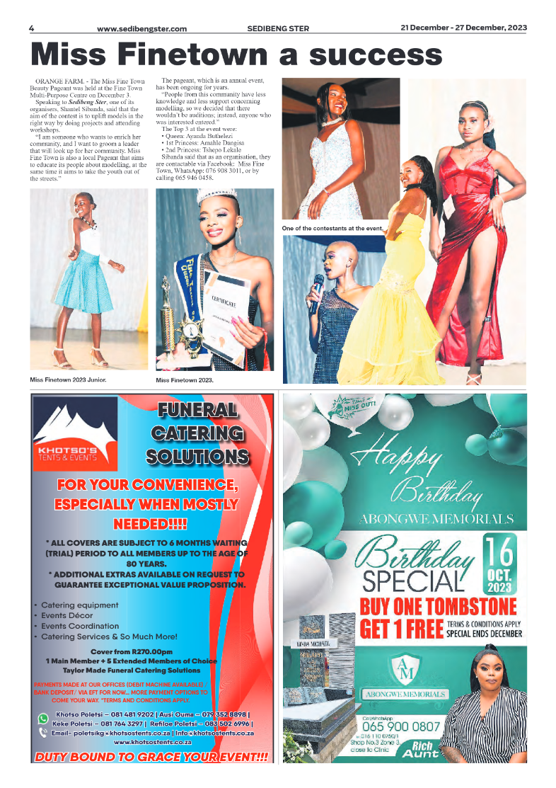 Sedibeng ster 21 December – 27 December, 2023 page 4