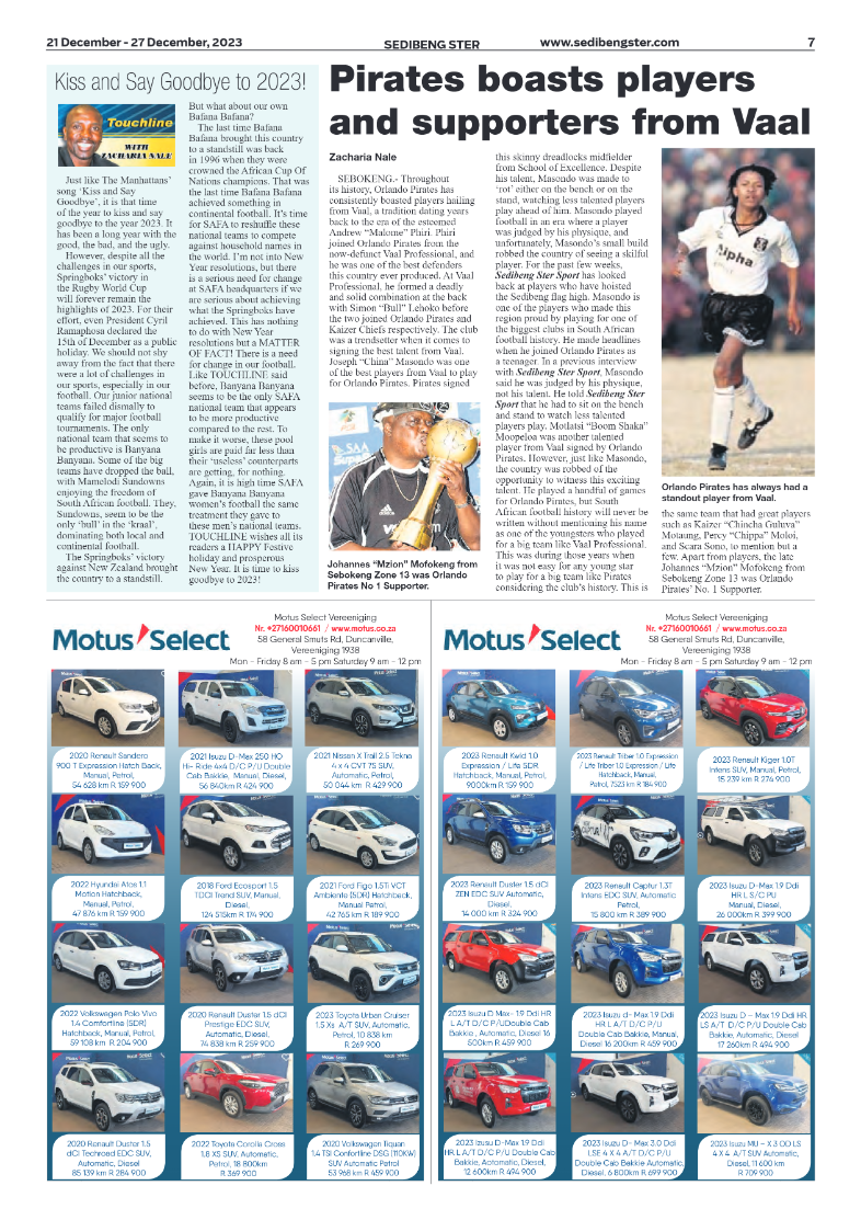 Sedibeng ster 21 December – 27 December, 2023 page 7