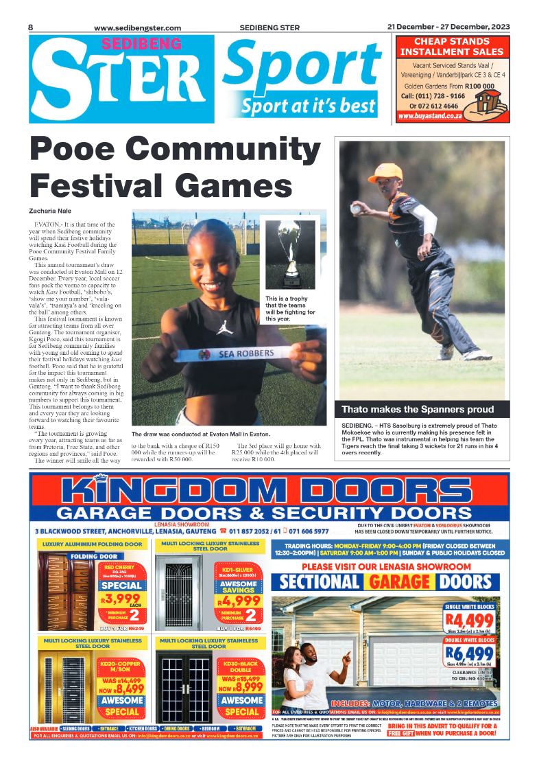 Sedibeng ster 21 December – 27 December, 2023 page 8