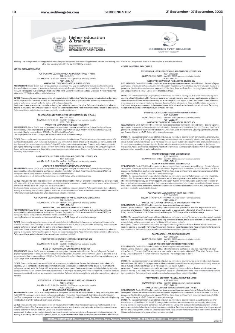 Sedibeng ster 21 September – 27 September, 2023 page 10