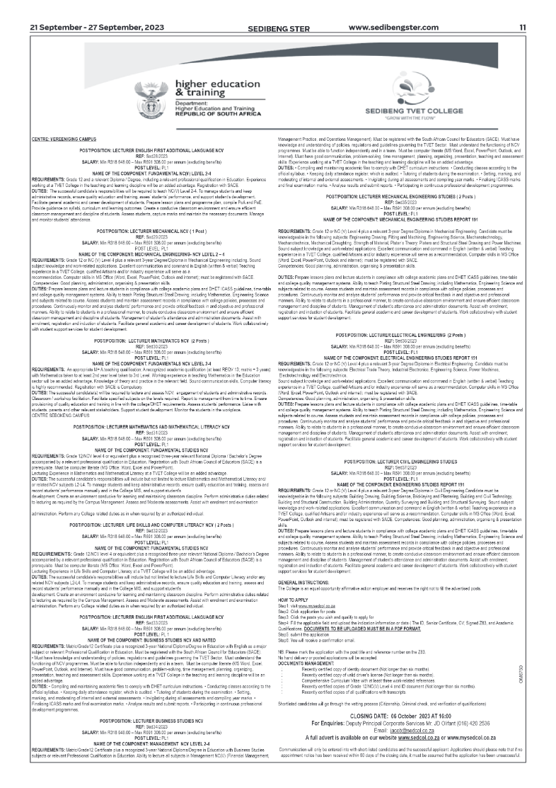 Sedibeng ster 21 September – 27 September, 2023 page 11