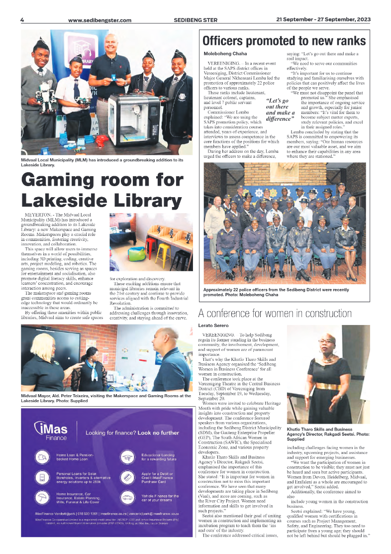 Sedibeng ster 21 September – 27 September, 2023 page 4