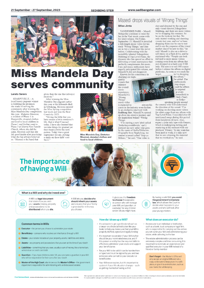 Sedibeng ster 21 September – 27 September, 2023 page 7