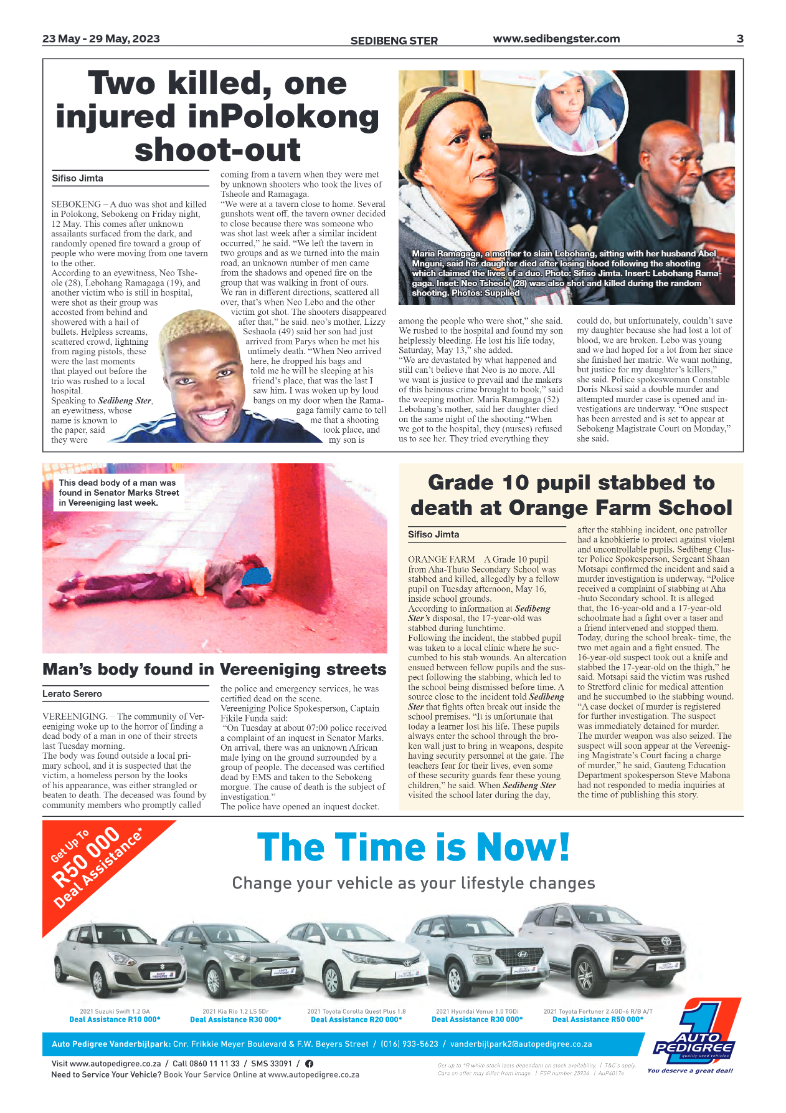 Sedibeng ster 23 May – 29 May, 2023 page 3