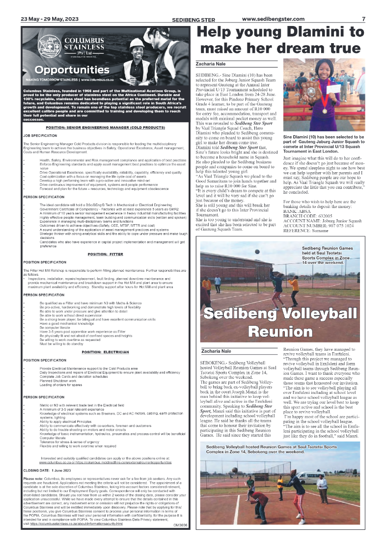 Sedibeng ster 23 May – 29 May, 2023 page 7