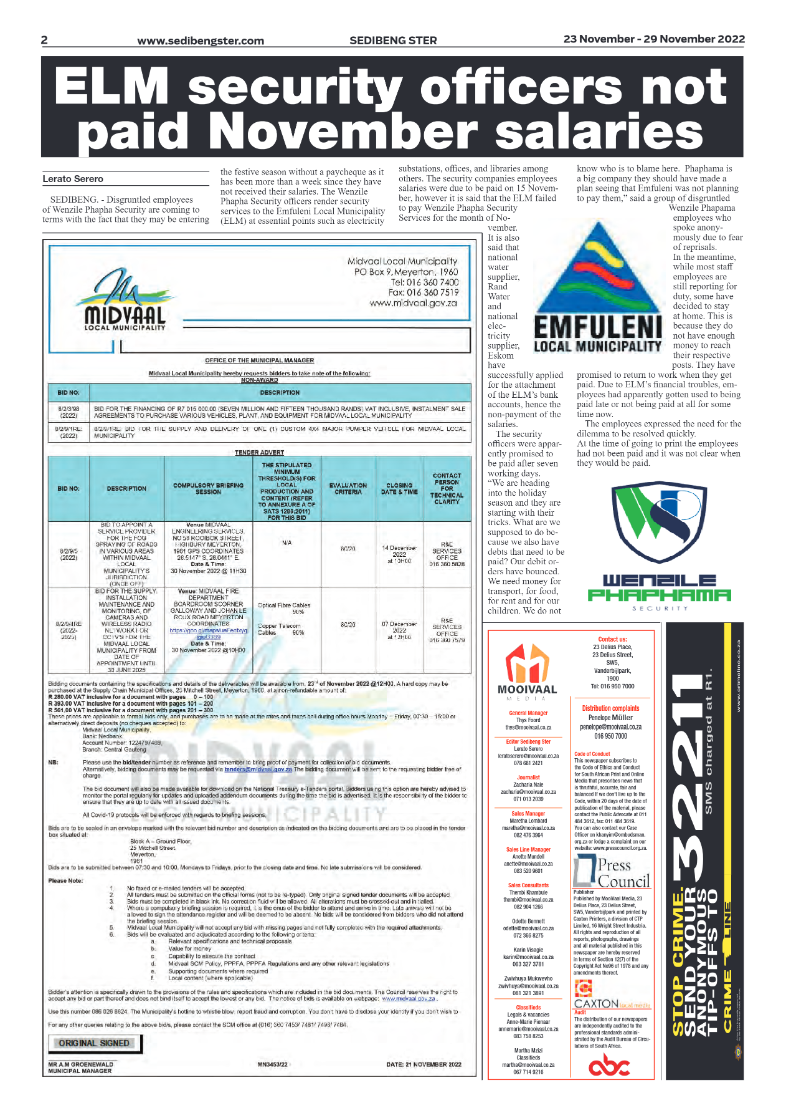 Sedibeng ster 23 November – 29 November 2022 page 2