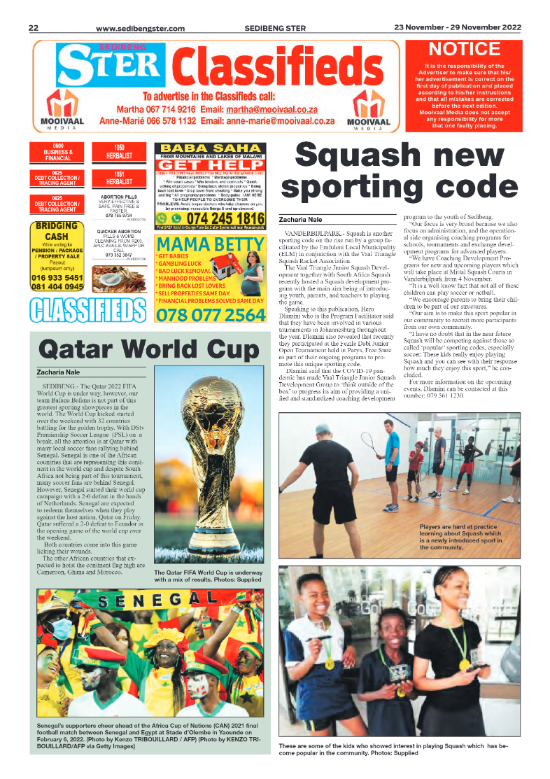Sedibeng ster 23 November – 29 November 2022 page 22