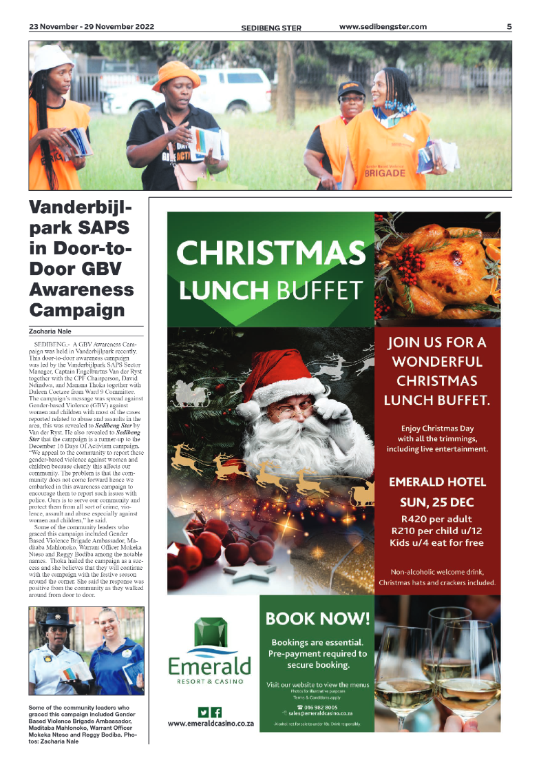 Sedibeng ster 23 November – 29 November 2022 page 5