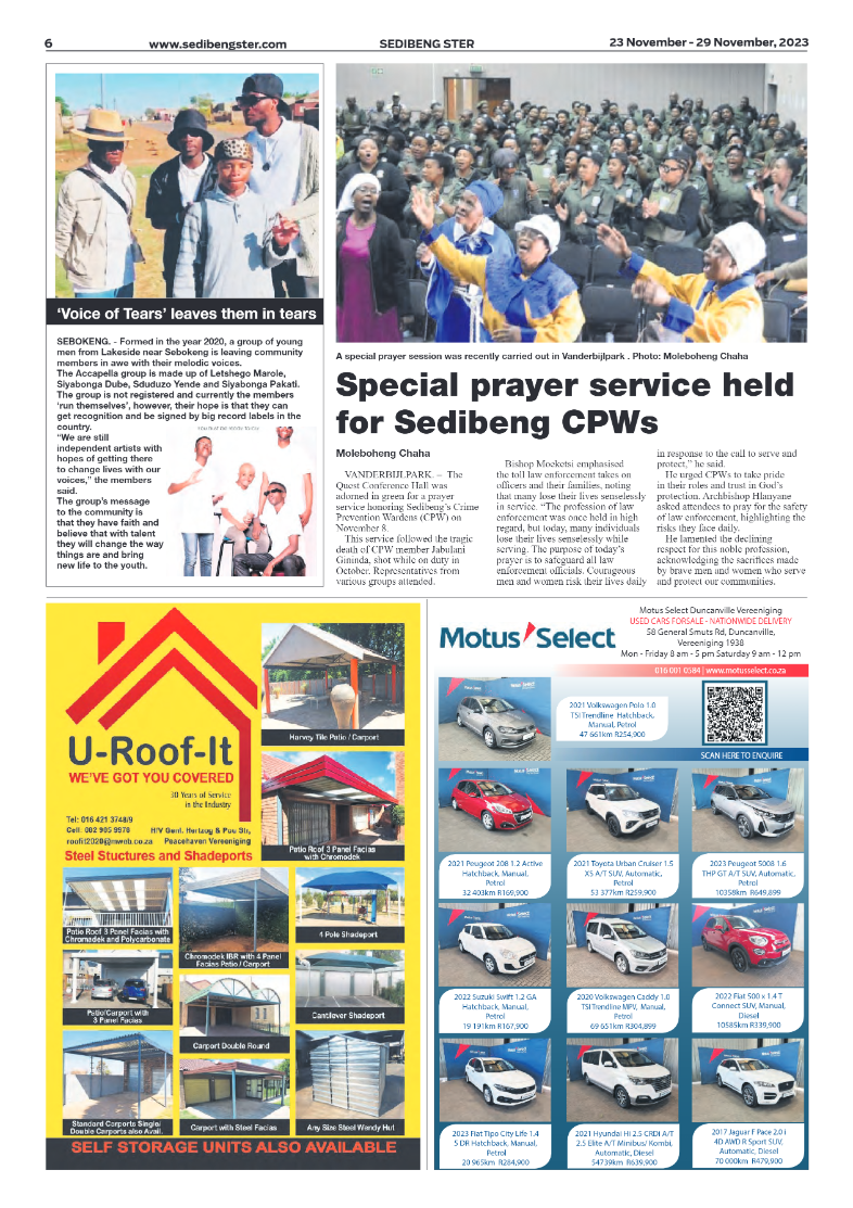 Sedibeng ster 23 November – 29 November, 2023 page 6